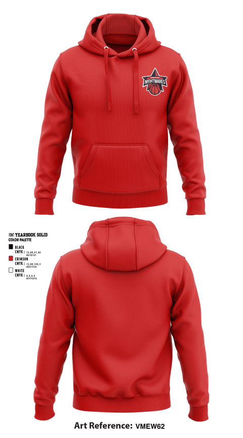 Hoodie, Springfield nightmares, Men's Basketball, Teamtime, Team time, sublimation, custom sports apparel, team uniforms, spirit wear, spiritwear, sports uniforms, custom shirts, team store, custom team store, fundraiser sports, apparel fundraiser