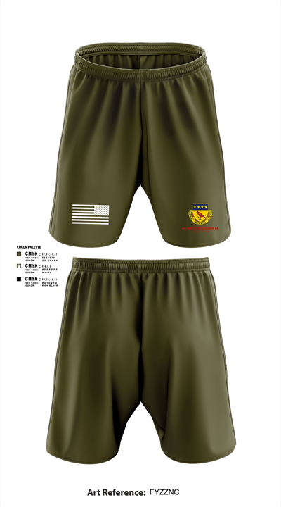 Alpha BTRY 2/138th FA 84014015 Athletic Shorts With Pockets - 103