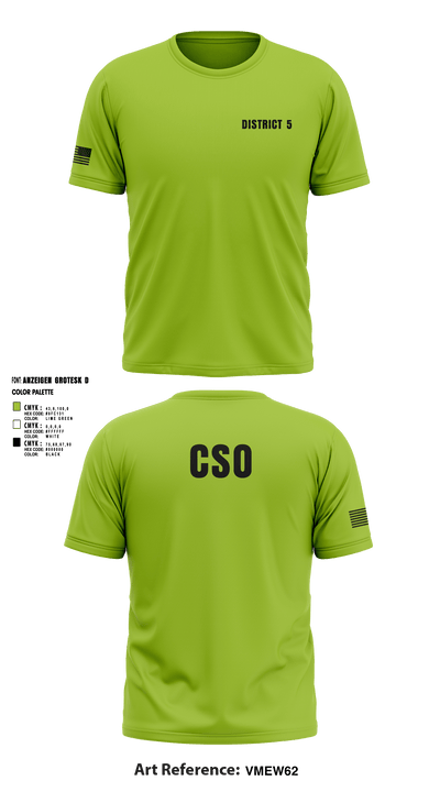 District 5 CSO 28339770 Short Sleeve Performance Shirt - 4