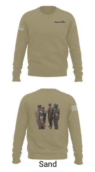 Crew Neck Sweatshirt, 11Th MAR REG, Marines, Teamtime, Team time, sublimation, custom sports apparel, team uniforms, spirit wear, spiritwear, sports uniforms, custom shirts, team store, custom team store, fundraiser sports, apparel fundraiser