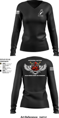 Fox troop 31876072 Women's Long Sleeve V-neck Shirt - 3