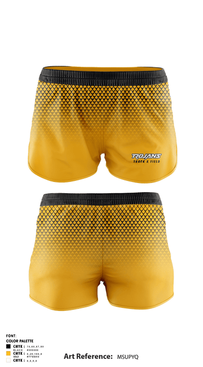 Trojans 80662240 Track Shorts - 1