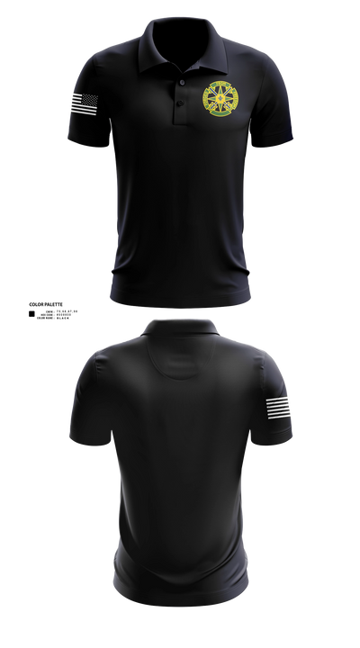185th MP BN 3463461 Short Sleeve Performance Polo - 21