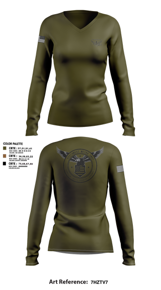 Women's Long Sleeve Vneck Shirt, Southwest Metro SWAT, Police, Teamtime, Team time, sublimation, custom sports apparel, team uniforms, spirit wear, spiritwear, sports uniforms, custom shirts, team store, custom team store, fundraiser sports, apparel fundraiser