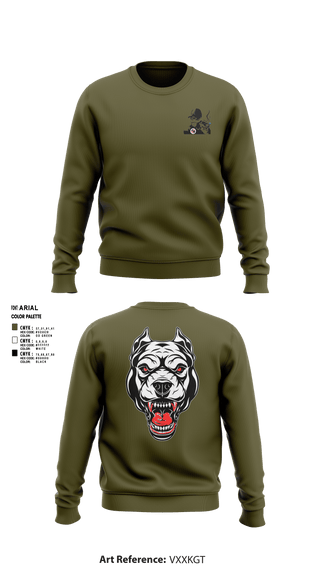 Crew Neck Sweatshirt, Oscar Golf Charlie Tango, Army, Teamtime, Team time, sublimation, custom sports apparel, team uniforms, spirit wear, spiritwear, sports uniforms, custom shirts, team store, custom team store, fundraiser sports, apparel fundraiser