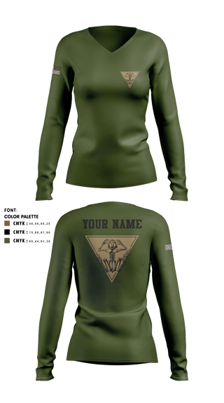 Women's Long Sleeve Vneck Shirt, Ghost Frogs, Golf, Teamtime, Team time, sublimation, custom sports apparel, team uniforms, spirit wear, spiritwear, sports uniforms, custom shirts, team store, custom team store, fundraiser sports, apparel fundraiser