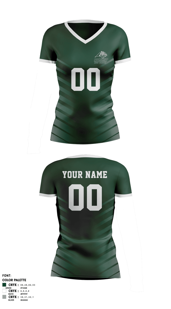 Women's Short Sleeve Vneck Shirt, Summit High School Volleyball, Women's Volleyball, Teamtime, Team time, sublimation, custom sports apparel, team uniforms, spirit wear, spiritwear, sports uniforms, custom shirts, team store, custom team store, fundraiser sports, apparel fundraiser