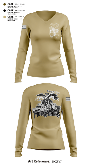 Women's Long Sleeve Vneck Shirt, 1450th TC, Army, Teamtime, Team time, sublimation, custom sports apparel, team uniforms, spirit wear, spiritwear, sports uniforms, custom shirts, team store, custom team store, fundraiser sports, apparel fundraiser