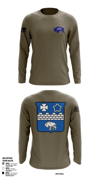 Long Sleeve Performance Shirt, 1-17 Infantry Regiment, Army, Teamtime, Team time, sublimation, custom sports apparel, team uniforms, spirit wear, spiritwear, sports uniforms, custom shirts, team store, custom team store, fundraiser sports, apparel fundraiser