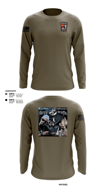 3-6 Mafia 61578081 Long Sleeve Performance Shirt - 2