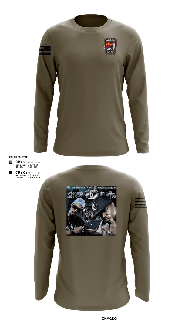 Long Sleeve Performance Shirt, 3-6 Mafia, Army, Teamtime, Team time, sublimation, custom sports apparel, team uniforms, spirit wear, spiritwear, sports uniforms, custom shirts, team store, custom team store, fundraiser sports, apparel fundraiser