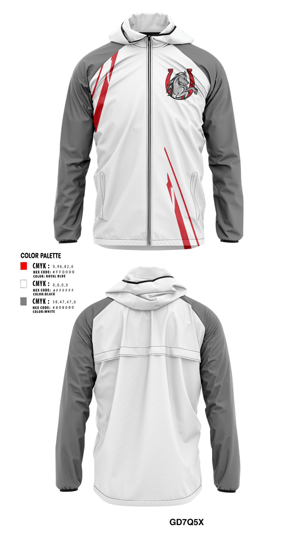 Windbreaker, Broncos, Football, Teamtime, Team time, sublimation, custom sports apparel, team uniforms, spirit wear, spiritwear, sports uniforms, custom shirts, team store, custom team store, fundraiser sports, apparel fundraiser