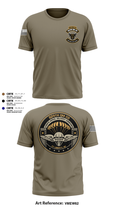 824th QM CO (CADC-A) 69842964 Short Sleeve Performance Shirt - 1 (1)