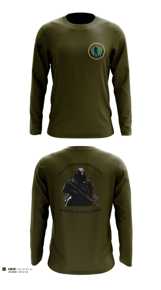 Long Sleeve Performance Shirt, Center for Security Forces Detachment Chesapeake, Navy, Teamtime, Team time, sublimation, custom sports apparel, team uniforms, spirit wear, spiritwear, sports uniforms, custom shirts, team store, custom team store, fundraiser sports, apparel fundraiser