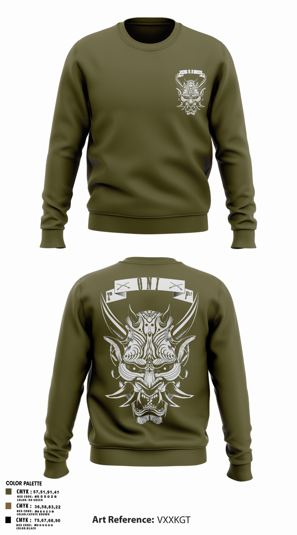 Crew Neck Sweatshirt, 2ND PLATOON ONI, Army, Teamtime, Team time, sublimation, custom sports apparel, team uniforms, spirit wear, spiritwear, sports uniforms, custom shirts, team store, custom team store, fundraiser sports, apparel fundraiser