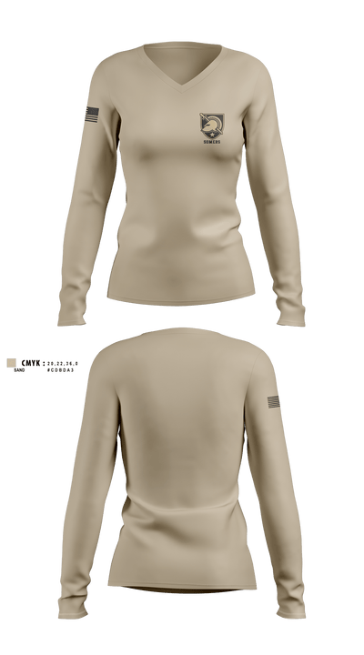Somers 88885542 Women's Long Sleeve V-neck Shirt - 2