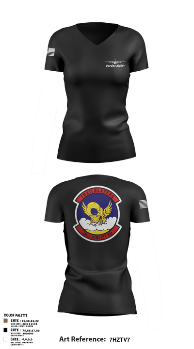 39th AS 46183006 Women's Short Sleeve V-neck Shirt - 3