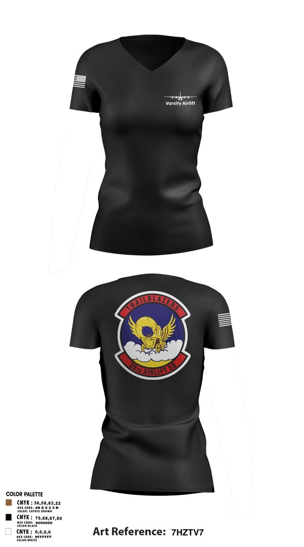 Women's Short Sleeve Vneck Shirt, 39th AS, Air Force, Teamtime, Team time, sublimation, custom sports apparel, team uniforms, spirit wear, spiritwear, sports uniforms, custom shirts, team store, custom team store, fundraiser sports, apparel fundraiser