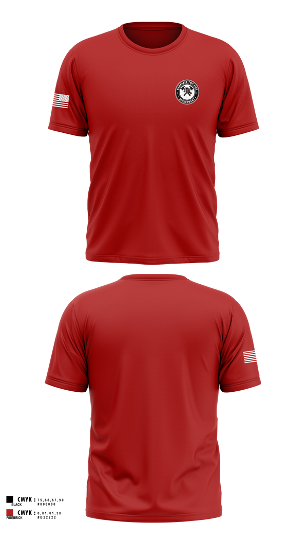 Old School Cotton Feel Shirt, Kankakee Twp Fire, , Teamtime, Team time, sublimation, custom sports apparel, team uniforms, spirit wear, spiritwear, sports uniforms, custom shirts, team store, custom team store, fundraiser sports, apparel fundraiser