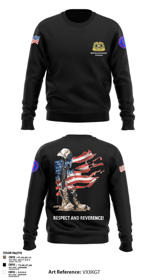 Crew Neck Sweatshirt, 962D QUARTERMASTER COMPANY (MORTUARY AFFAIRS), Army, Teamtime, Team time, sublimation, custom sports apparel, team uniforms, spirit wear, spiritwear, sports uniforms, custom shirts, team store, custom team store, fundraiser sports, apparel fundraiser