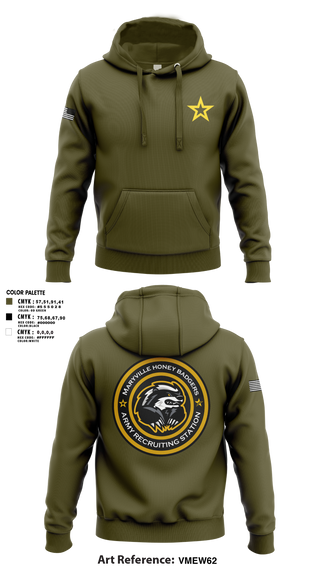 Hoodie, Maryville Honeybadger, Army, Teamtime, Team time, sublimation, custom sports apparel, team uniforms, spirit wear, spiritwear, sports uniforms, custom shirts, team store, custom team store, fundraiser sports, apparel fundraiser