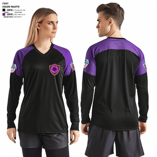 Women's Long Sleeve Vneck Shirt, Central islip redbulls, Men's Soccer, Teamtime, Team time, sublimation, custom sports apparel, team uniforms, spirit wear, spiritwear, sports uniforms, custom shirts, team store, custom team store, fundraiser sports, apparel fundraiser