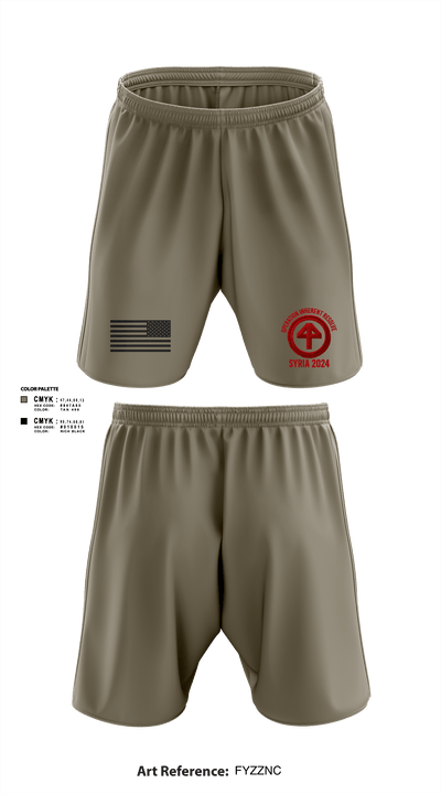 HHC 1-114 Infantry Brigade 59777131 Athletic Shorts With Pockets - 7