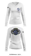 71st Chemical Company (HR) 90484778 Women's Long Sleeve V-neck Shirt - 2