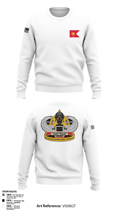 594th transportation 57328384 Crew Neck Sweatshirt - 2