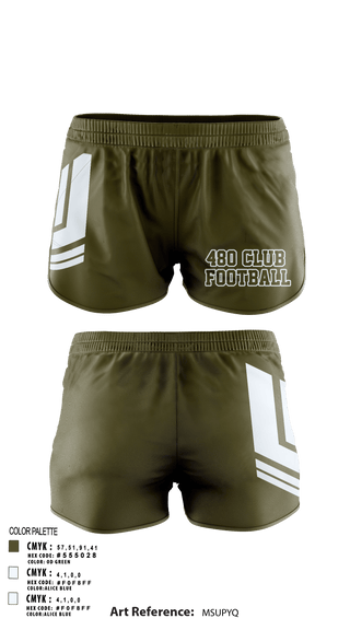 Women's Shorts, 480 club, Football, Teamtime, Team time, sublimation, custom sports apparel, team uniforms, spirit wear, spiritwear, sports uniforms, custom shirts, team store, custom team store, fundraiser sports, apparel fundraiser