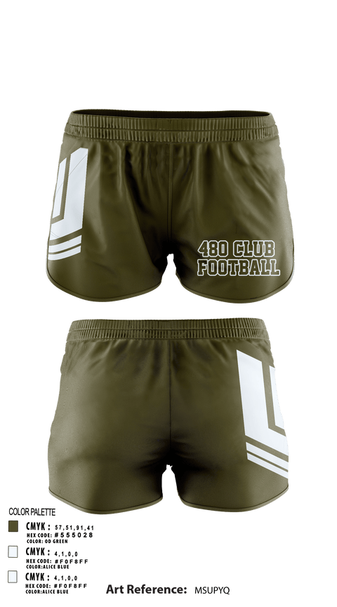 Women's Shorts, 480 club, Football, Teamtime, Team time, sublimation, custom sports apparel, team uniforms, spirit wear, spiritwear, sports uniforms, custom shirts, team store, custom team store, fundraiser sports, apparel fundraiser