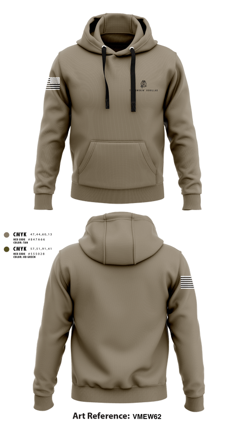 Hoodie, The Smokin' Gorillas, Space Force, Teamtime, Team time, sublimation, custom sports apparel, team uniforms, spirit wear, spiritwear, sports uniforms, custom shirts, team store, custom team store, fundraiser sports, apparel fundraiser