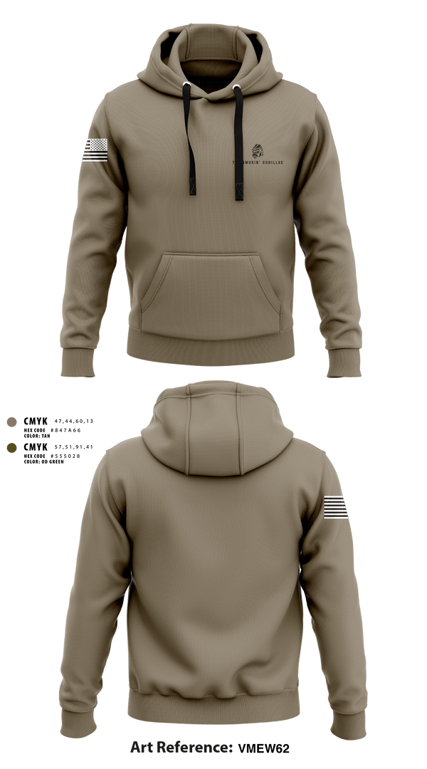 Hoodie, The Smokin' Gorillas, Space Force, Teamtime, Team time, sublimation, custom sports apparel, team uniforms, spirit wear, spiritwear, sports uniforms, custom shirts, team store, custom team store, fundraiser sports, apparel fundraiser