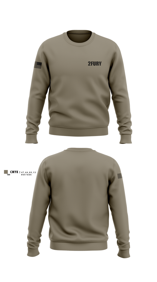 Crew Neck Sweatshirt, 2fury, Army, Teamtime, Team time, sublimation, custom sports apparel, team uniforms, spirit wear, spiritwear, sports uniforms, custom shirts, team store, custom team store, fundraiser sports, apparel fundraiser