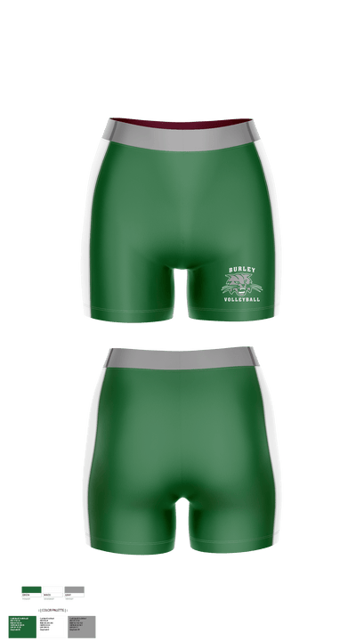 Burley High School Volleyball 52581207 Women's Compression Shorts - 1