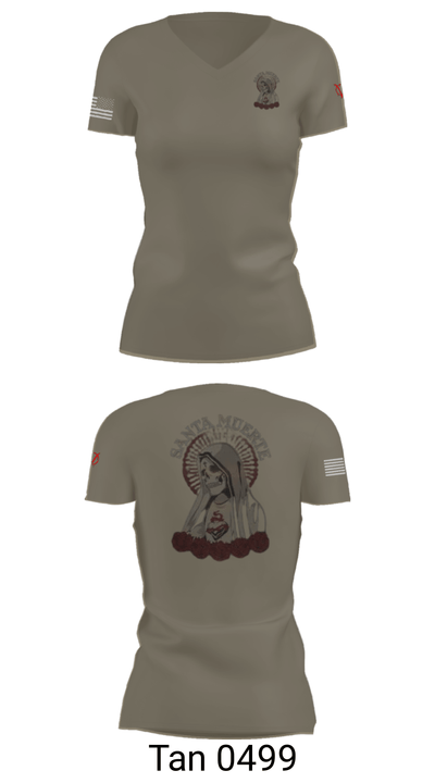 None 69864015 Women's Short Sleeve V-neck Shirt - 65