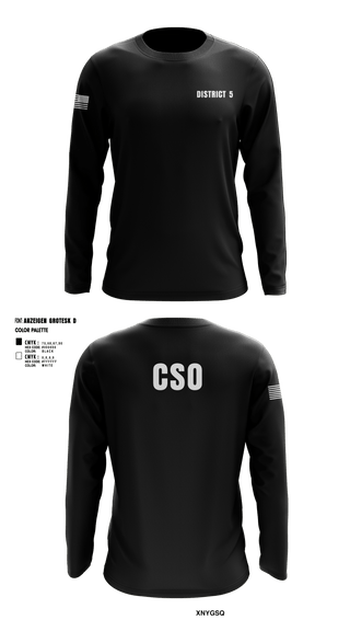 Long Sleeve Performance Shirt, District 5 CSO, Police, Teamtime, Team time, sublimation, custom sports apparel, team uniforms, spirit wear, spiritwear, sports uniforms, custom shirts, team store, custom team store, fundraiser sports, apparel fundraiser