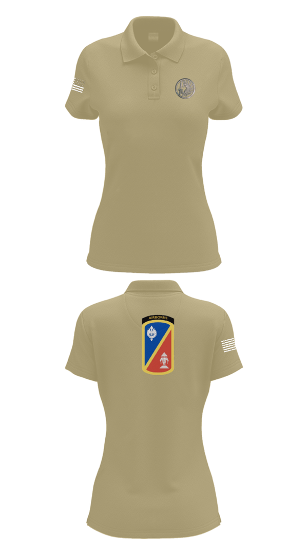 Women's Short Sleeve Performance Polo, 1st Det. Royal Lao Airborne, Army, Teamtime, Team time, sublimation, custom sports apparel, team uniforms, spirit wear, spiritwear, sports uniforms, custom shirts, team store, custom team store, fundraiser sports, apparel fundraiser