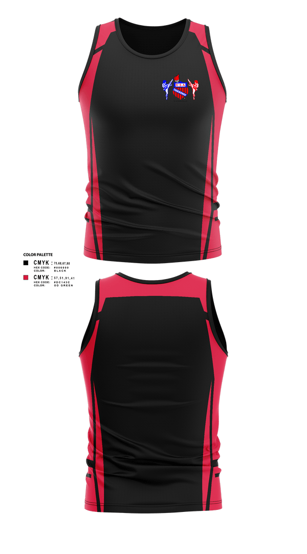 Tank Top, U.S Taekwondo Academy, Men's Soccer, Teamtime, Team time, sublimation, custom sports apparel, team uniforms, spirit wear, spiritwear, sports uniforms, custom shirts, team store, custom team store, fundraiser sports, apparel fundraiser