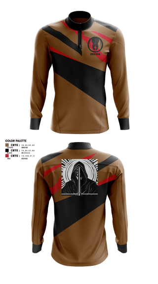 Quarter Zip Jacket, ObieWan, , Teamtime, Team time, sublimation, custom sports apparel, team uniforms, spirit wear, spiritwear, sports uniforms, custom shirts, team store, custom team store, fundraiser sports, apparel fundraiser