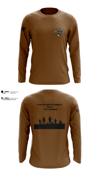 Long Sleeve Performance Shirt, Eco 2/160th SOAR (Abn), Army, Teamtime, Team time, sublimation, custom sports apparel, team uniforms, spirit wear, spiritwear, sports uniforms, custom shirts, team store, custom team store, fundraiser sports, apparel fundraiser
