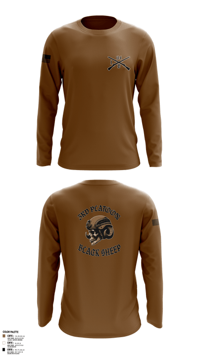 3rd PLT Black Sheep 32884167 Long Sleeve Performance Shirt - 80