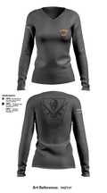 Erie police department 42261710 Women's Long Sleeve V-neck Shirt - 5