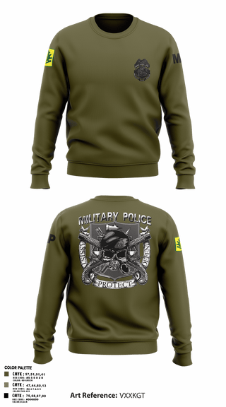 Crew Neck Sweatshirt, 307TH Military Police Company, , Teamtime, Team time, sublimation, custom sports apparel, team uniforms, spirit wear, spiritwear, sports uniforms, custom shirts, team store, custom team store, fundraiser sports, apparel fundraiser