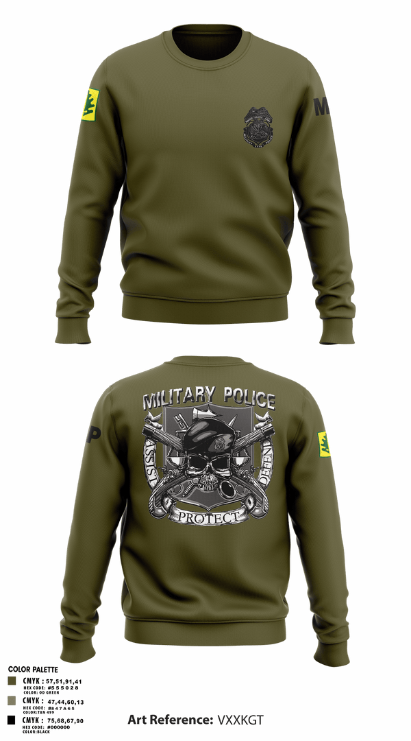 Crew Neck Sweatshirt, 307TH Military Police Company, , Teamtime, Team time, sublimation, custom sports apparel, team uniforms, spirit wear, spiritwear, sports uniforms, custom shirts, team store, custom team store, fundraiser sports, apparel fundraiser