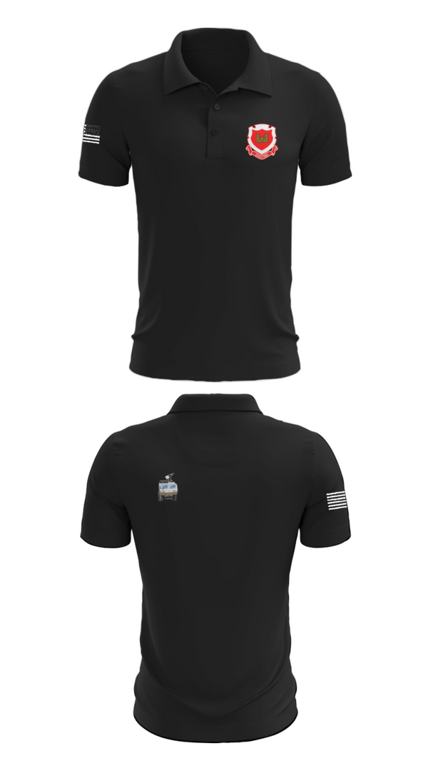 Short Sleeve Performance Polo, 185th Engineer Support Company, , Teamtime, Team time, sublimation, custom sports apparel, team uniforms, spirit wear, spiritwear, sports uniforms, custom shirts, team store, custom team store, fundraiser sports, apparel fundraiser