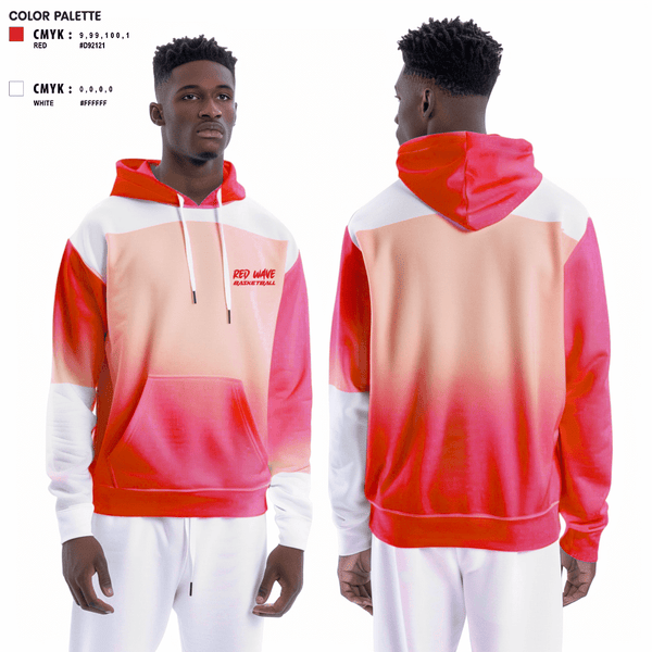 Hoodie, Red wave, Women's Basketball, Teamtime, Team time, sublimation, custom sports apparel, team uniforms, spirit wear, spiritwear, sports uniforms, custom shirts, team store, custom team store, fundraiser sports, apparel fundraiser