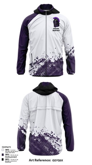 Windbreaker, Spartans, Men's Basketball, Teamtime, Team time, sublimation, custom sports apparel, team uniforms, spirit wear, spiritwear, sports uniforms, custom shirts, team store, custom team store, fundraiser sports, apparel fundraiser