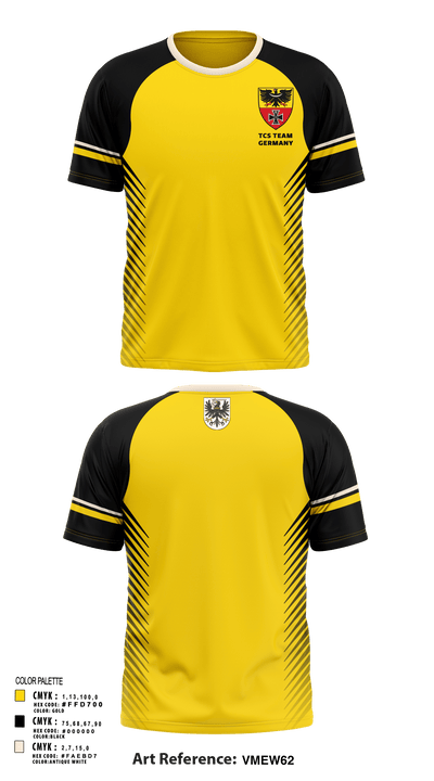 TCS Team Germany 82718628 Short Sleeve Performance Shirt - 1