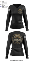 824th QM CO (CADC-A) 69842964 Women's Long Sleeve V-neck Shirt - 2 (1)